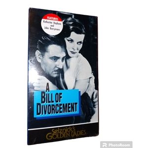 A Bill of Divorcement VHS tape Katharine Hepburn & John Barrymore vintage cbsfox